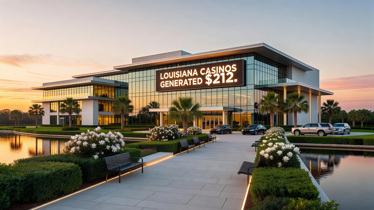 Rendering of the planned Hollywood Casino New Orleans interior with slot machines, table games, and sportsbook area